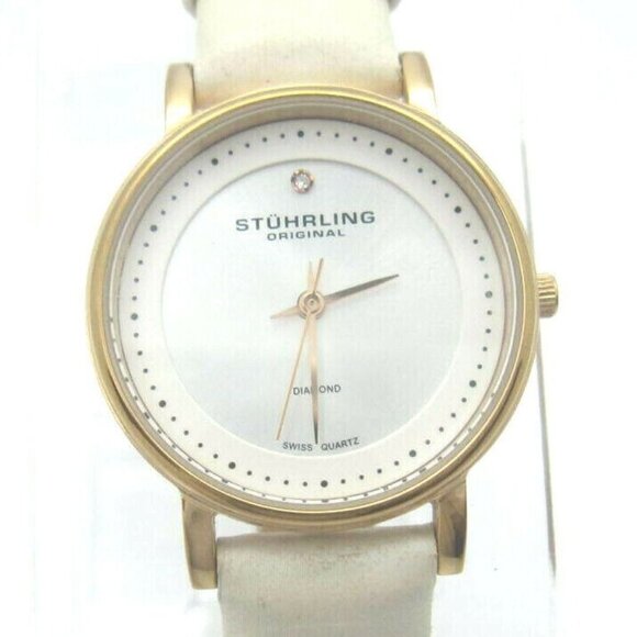 Women's Stuhrling Diamond 50m WR Analog 29mm Dial Swiss Watch (D604) - Picture 1 of 12